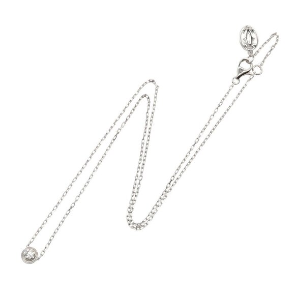 CARTIER 18k White Gold Diamond Necklace - Picture 2 of 4